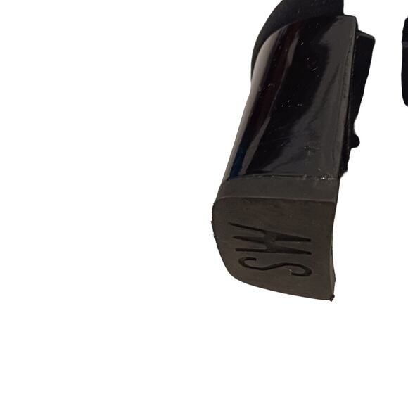 Stuart Weitzman Ankle Boots Neoprene Gore-Tex Sz 7 Black WATERPROOF Buckle Goth - Picture 9 of 16